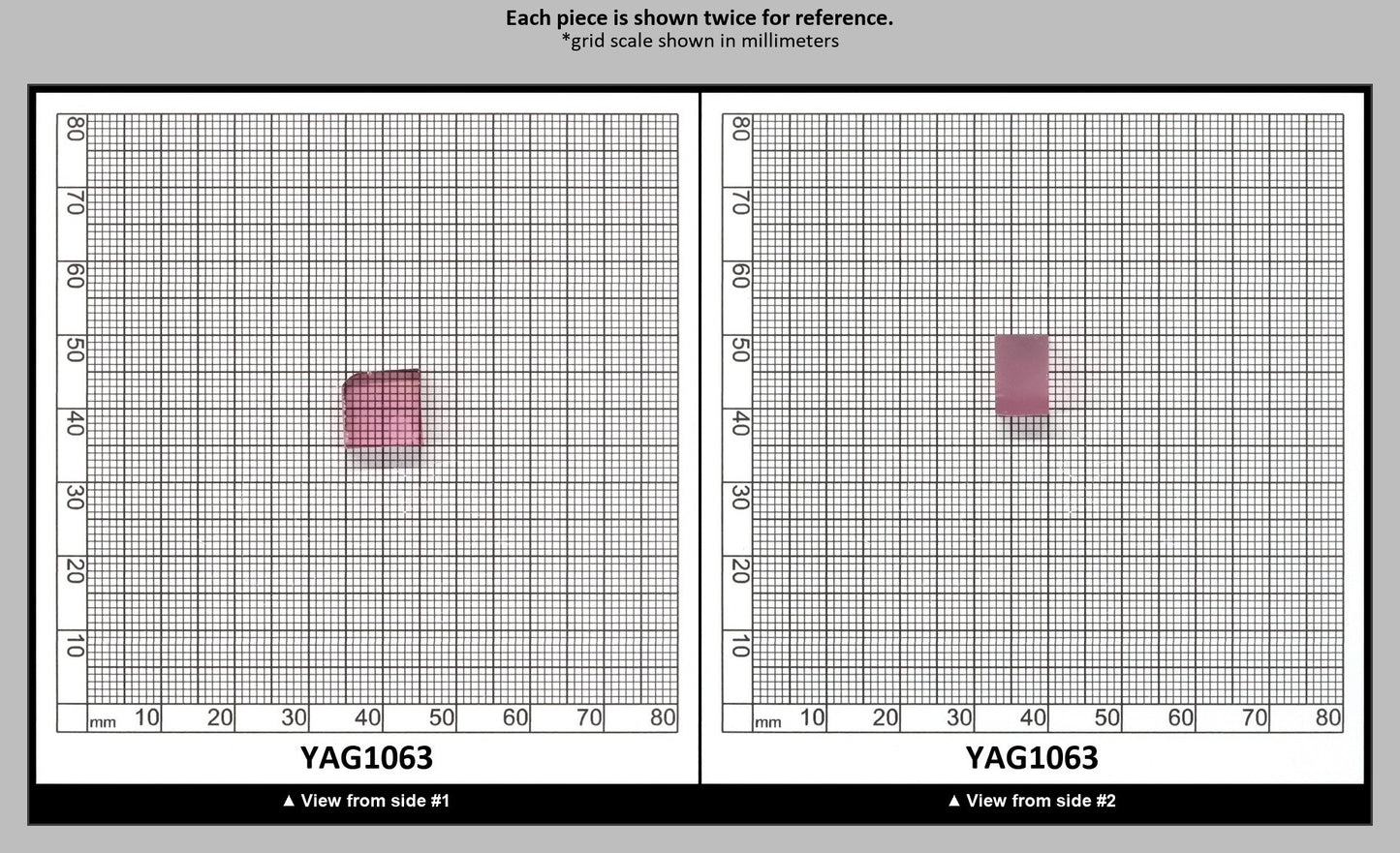 Pink Polycrystalline (Ceramic) YAG  - Faceting Rough : YAG1063