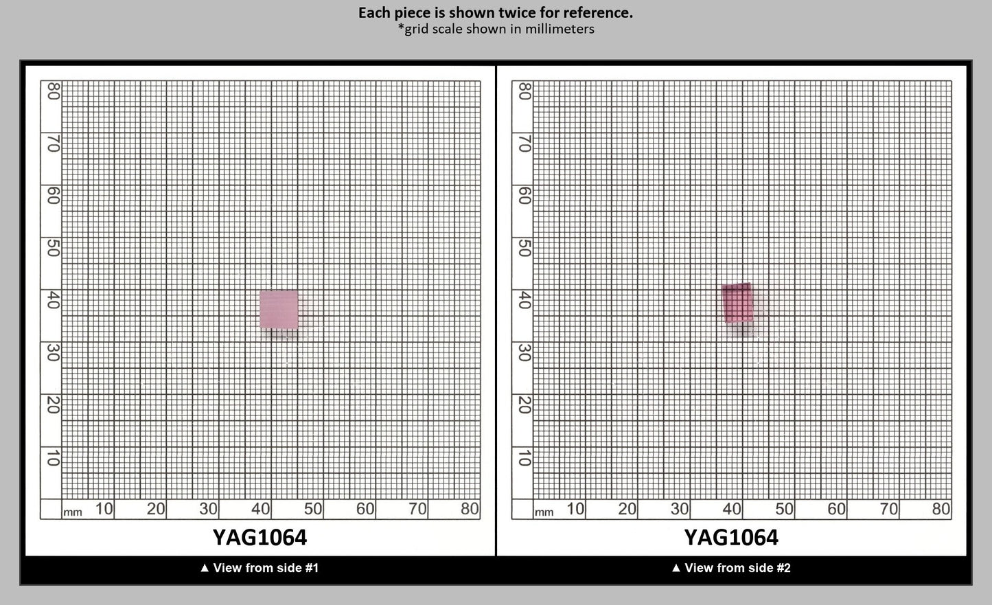 Pink Polycrystalline (Ceramic) YAG  - Faceting Rough : YAG1064