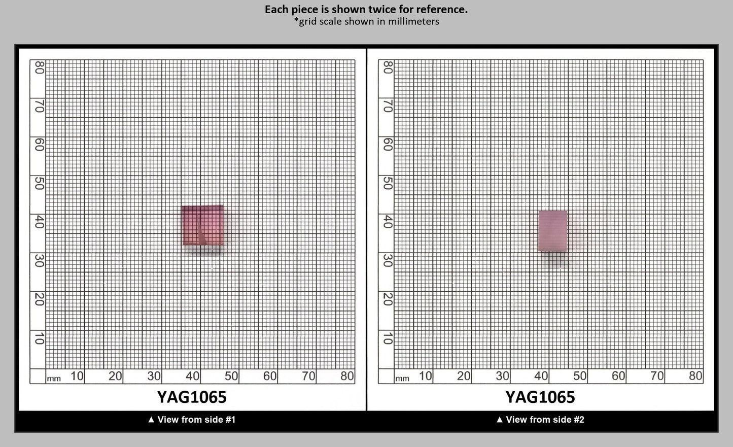 Pink Polycrystalline (Ceramic) YAG  - Faceting Rough : YAG1065