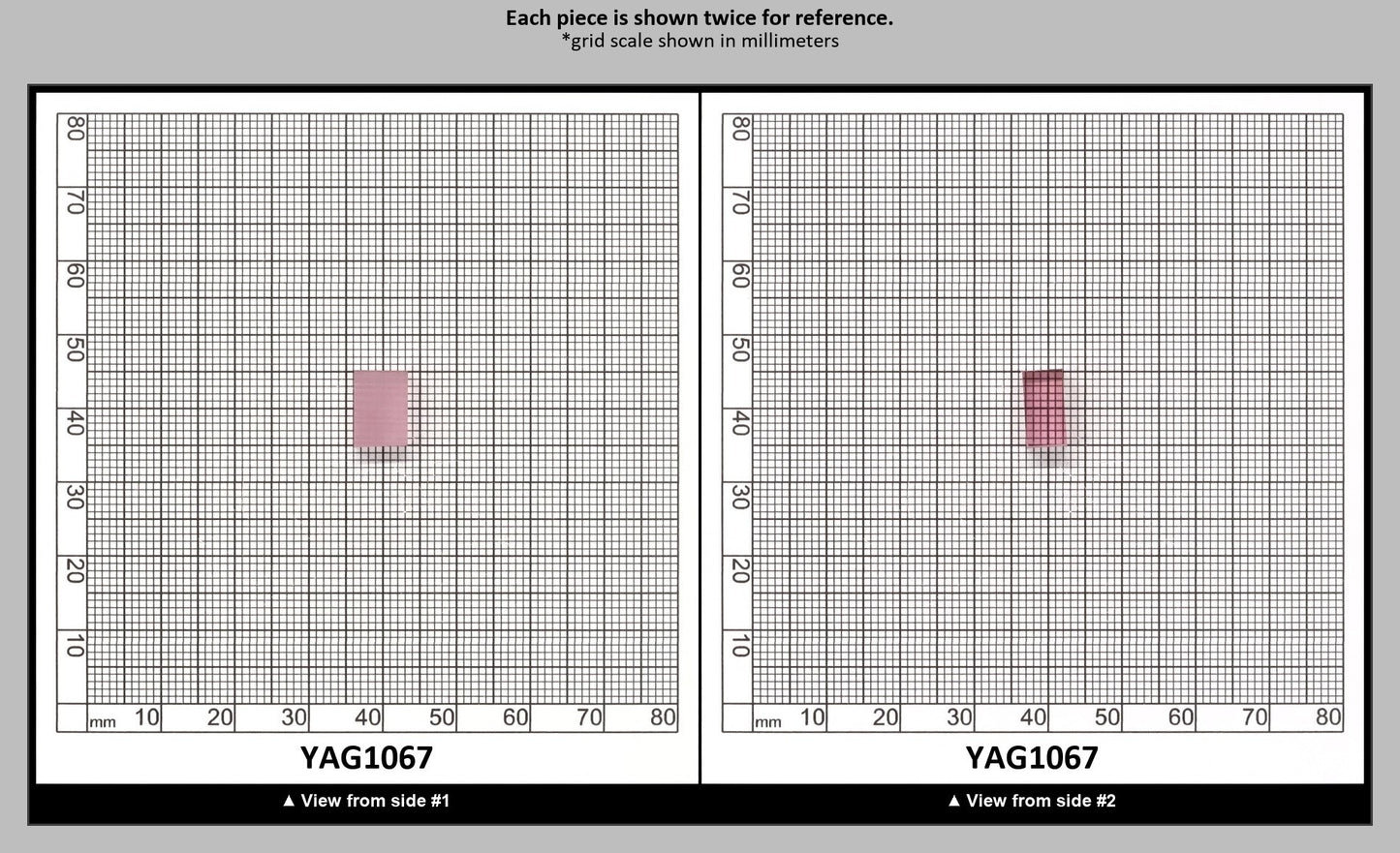 Pink Polycrystalline (Ceramic) YAG  - Faceting Rough : YAG1067