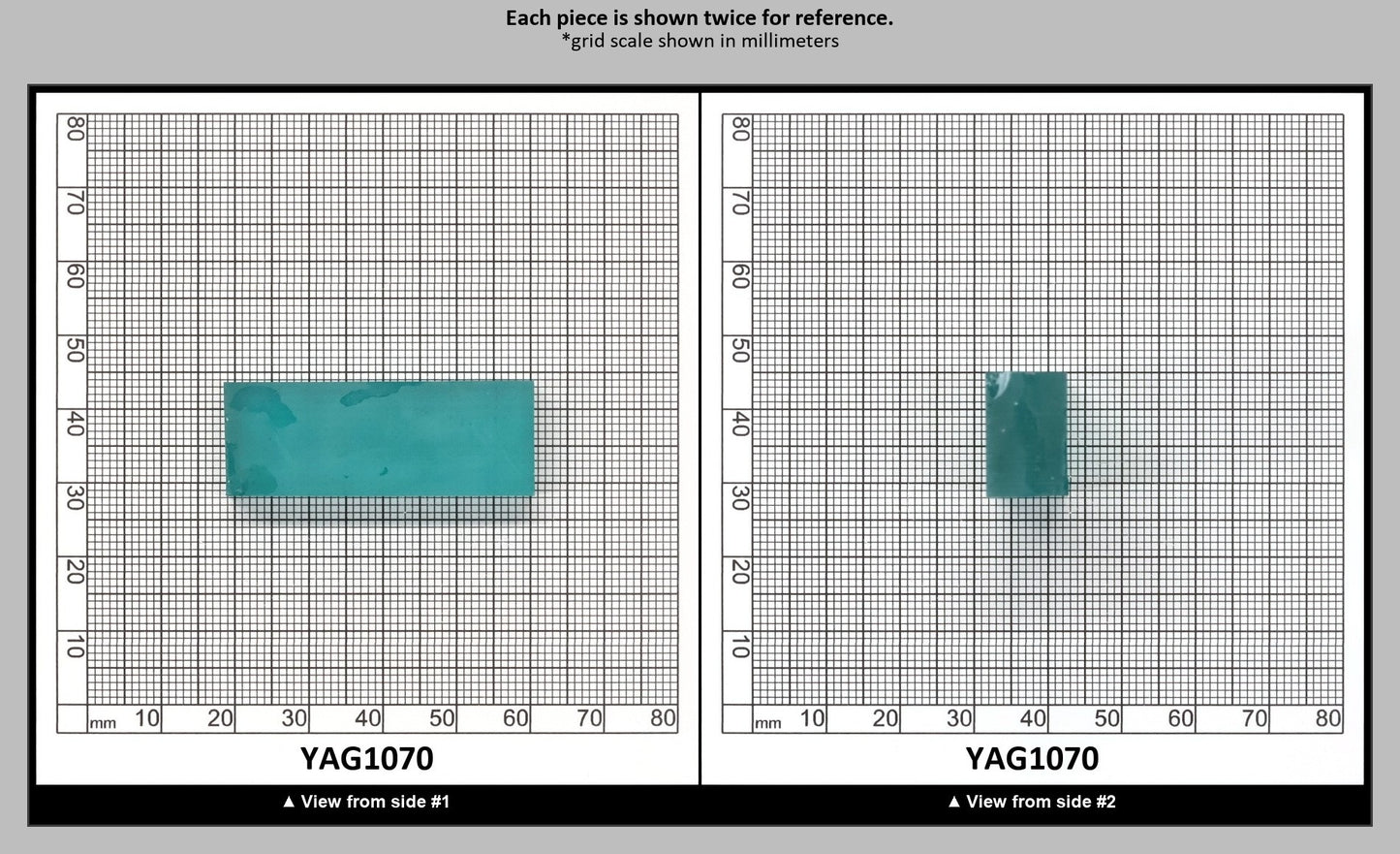Paraiba YAG Polycrystalline (Ceramic) Faceting Rough : YAG1070