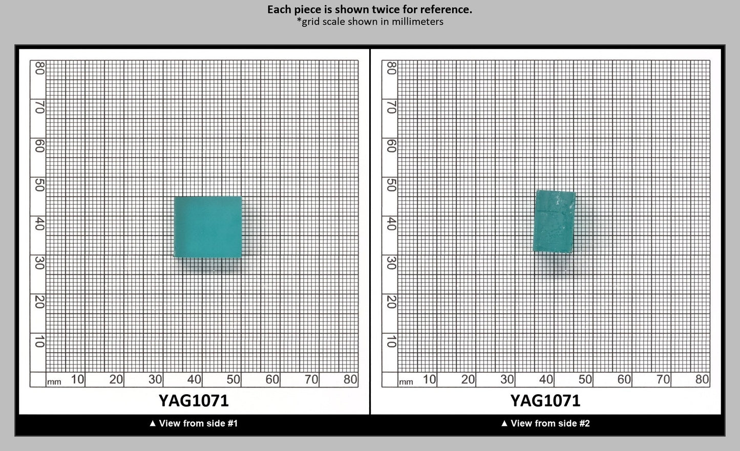 Paraiba YAG Polycrystalline (Ceramic) Faceting Rough : YAG1071