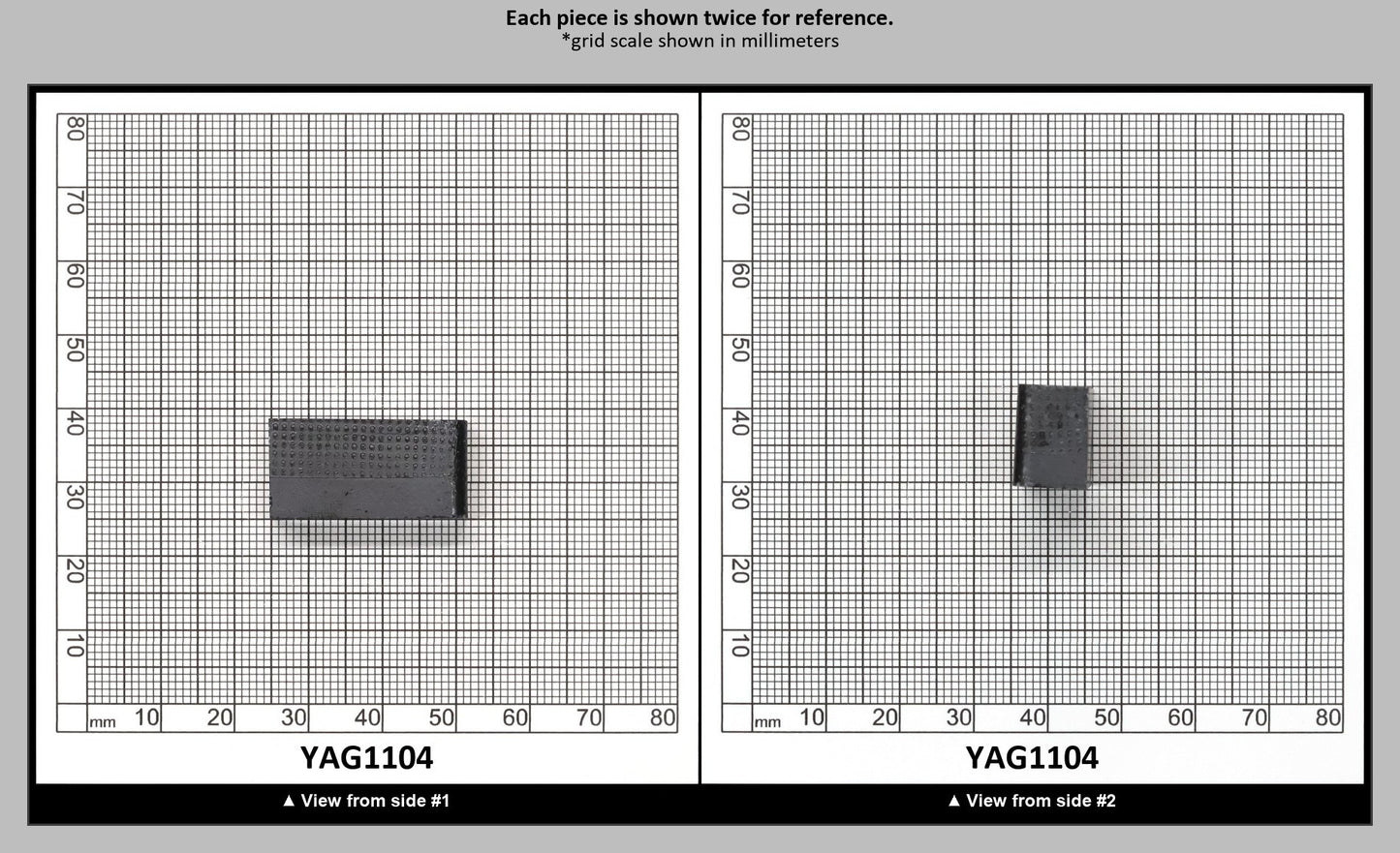 Blue YAG Polycrystalline (Ceramic) Faceting Rough : YAG1104