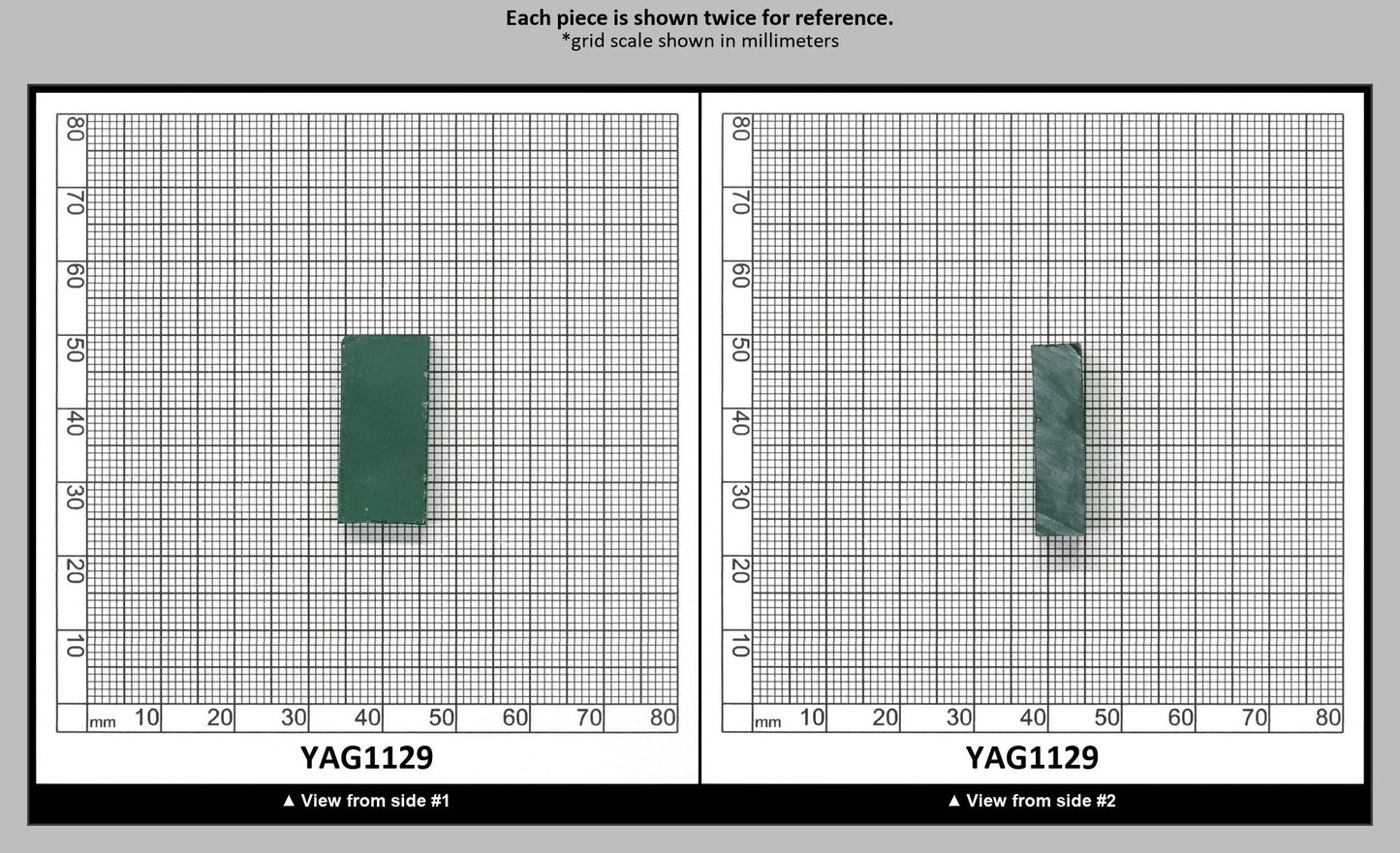 Green YAG Polycrystalline (Ceramic) Faceting Rough : YAG1129