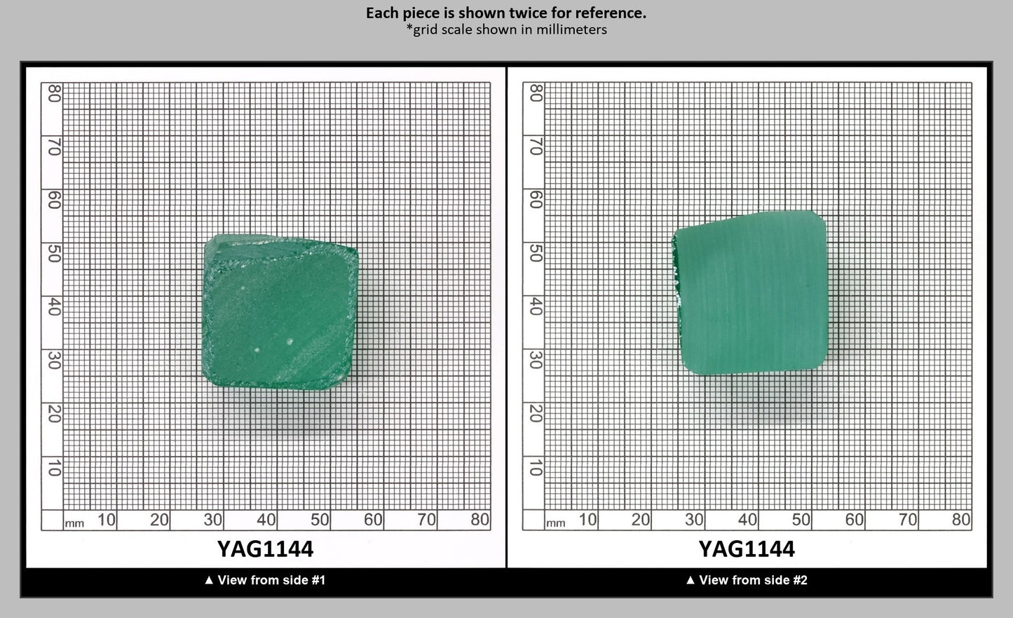 Green (Tsavorite) Garnet V:YAG Faceting Rough for Gem Cutting - Various Sizes : YAG1144