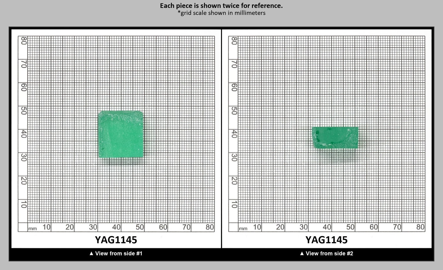 Green (Tsavorite) Garnet V:YAG Faceting Rough for Gem Cutting - Various Sizes : YAG1145