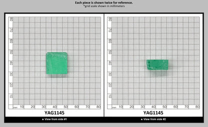 Green (Tsavorite) Garnet V:YAG Faceting Rough for Gem Cutting - Various Sizes : YAG1145
