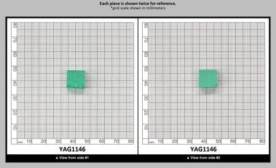 Green (Tsavorite) Garnet V:YAG Faceting Rough for Gem Cutting - Various Sizes : YAG1146