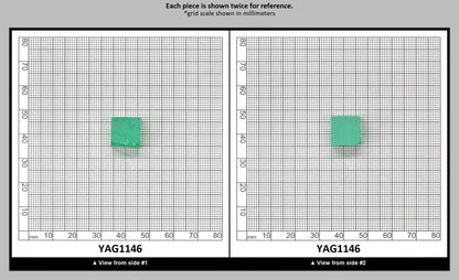 Green (Tsavorite) Garnet V:YAG Faceting Rough for Gem Cutting - Various Sizes : YAG1146