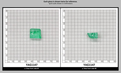 Green (Tsavorite) Garnet V:YAG Faceting Rough for Gem Cutting - Various Sizes : YAG1147