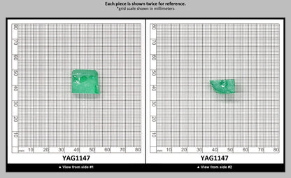 Green (Tsavorite) Garnet V:YAG Faceting Rough for Gem Cutting - Various Sizes : YAG1147
