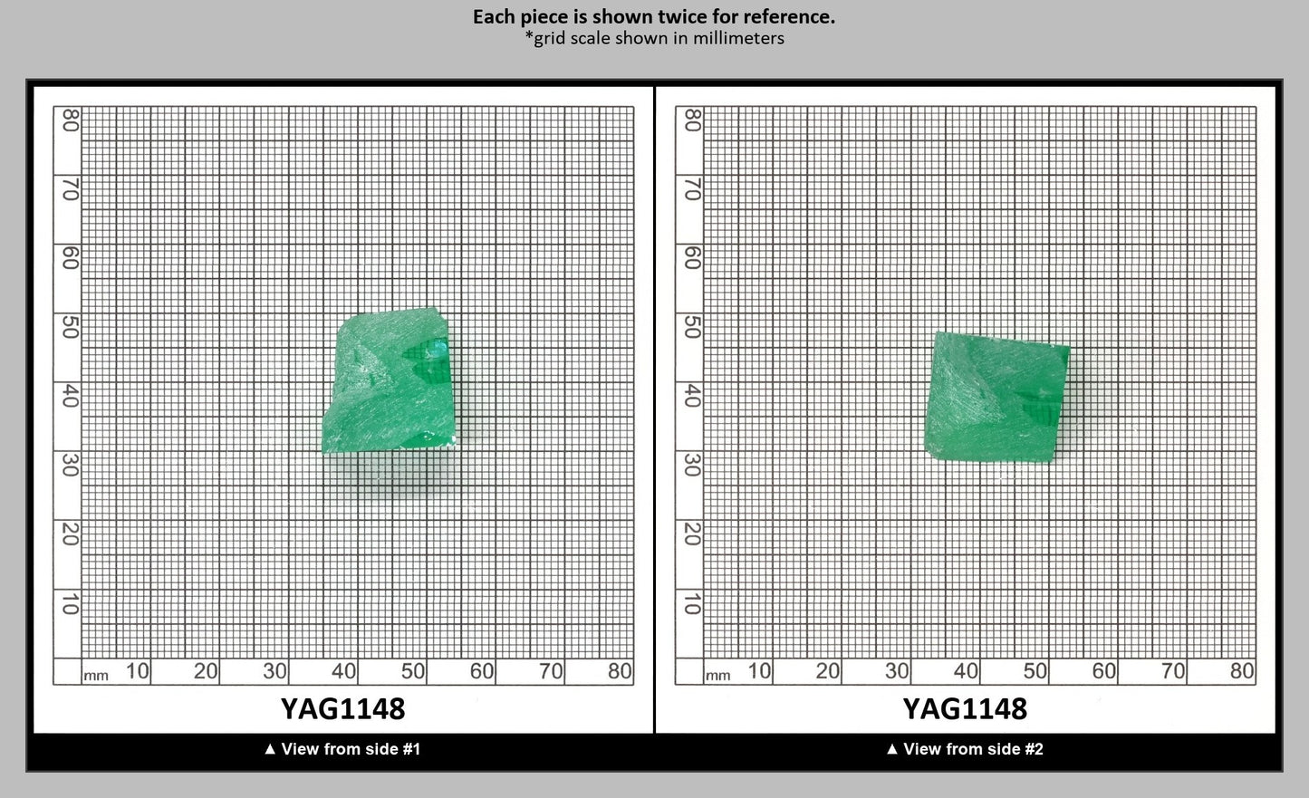 Green (Tsavorite) Garnet V:YAG Faceting Rough for Gem Cutting - Various Sizes : YAG1148