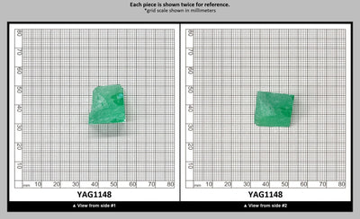 Green (Tsavorite) Garnet V:YAG Faceting Rough for Gem Cutting - Various Sizes : YAG1148