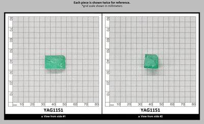 Green (Tsavorite) Garnet V:YAG Faceting Rough for Gem Cutting - Various Sizes : YAG1151