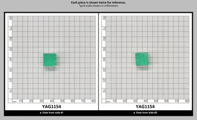 Green (Tsavorite) Garnet V:YAG Faceting Rough for Gem Cutting - Various Sizes : YAG1154