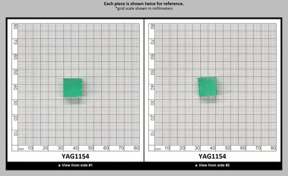 Green (Tsavorite) Garnet V:YAG Faceting Rough for Gem Cutting - Various Sizes : YAG1154
