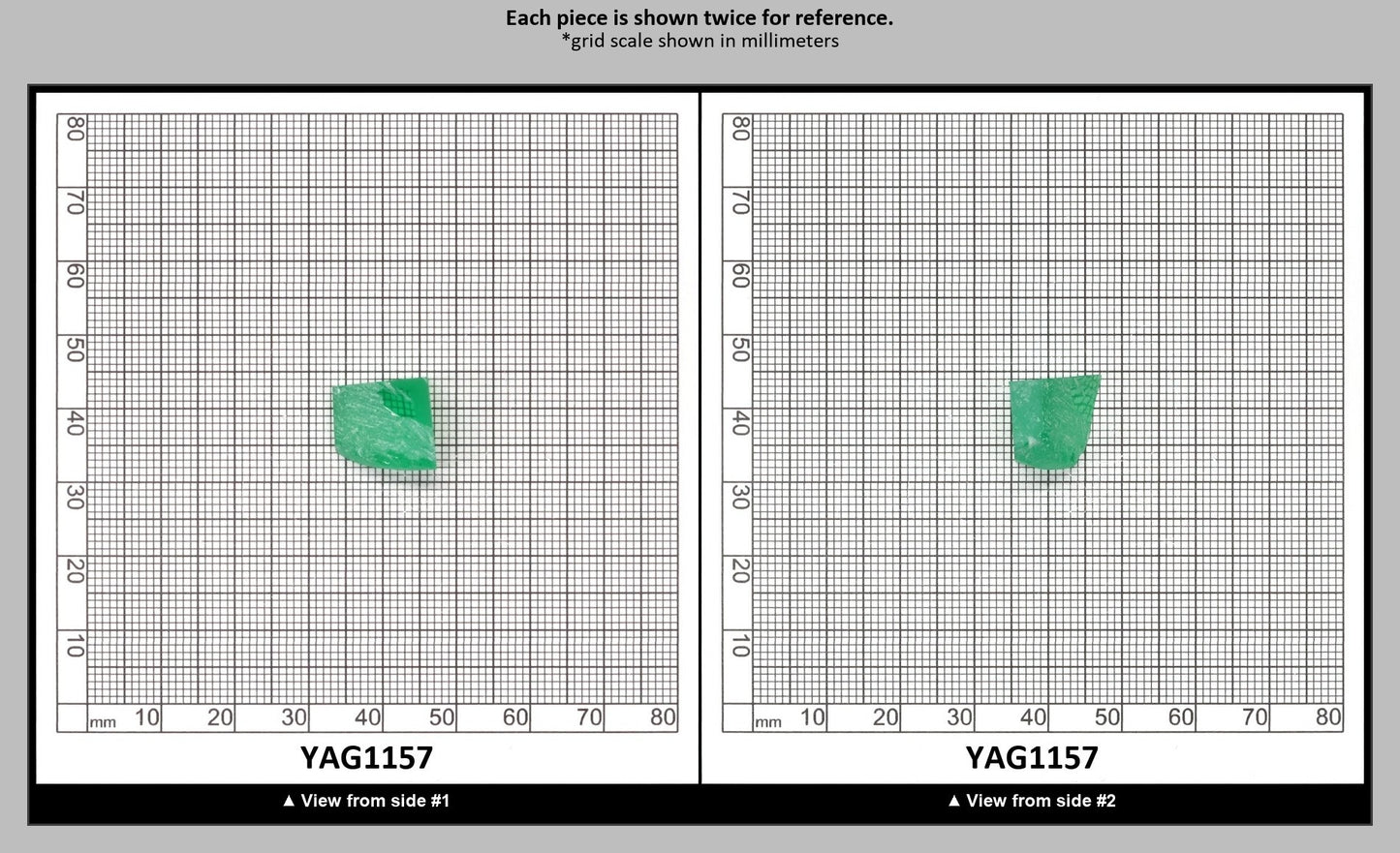 Green (Tsavorite) Garnet V:YAG Faceting Rough for Gem Cutting - Various Sizes : YAG1157