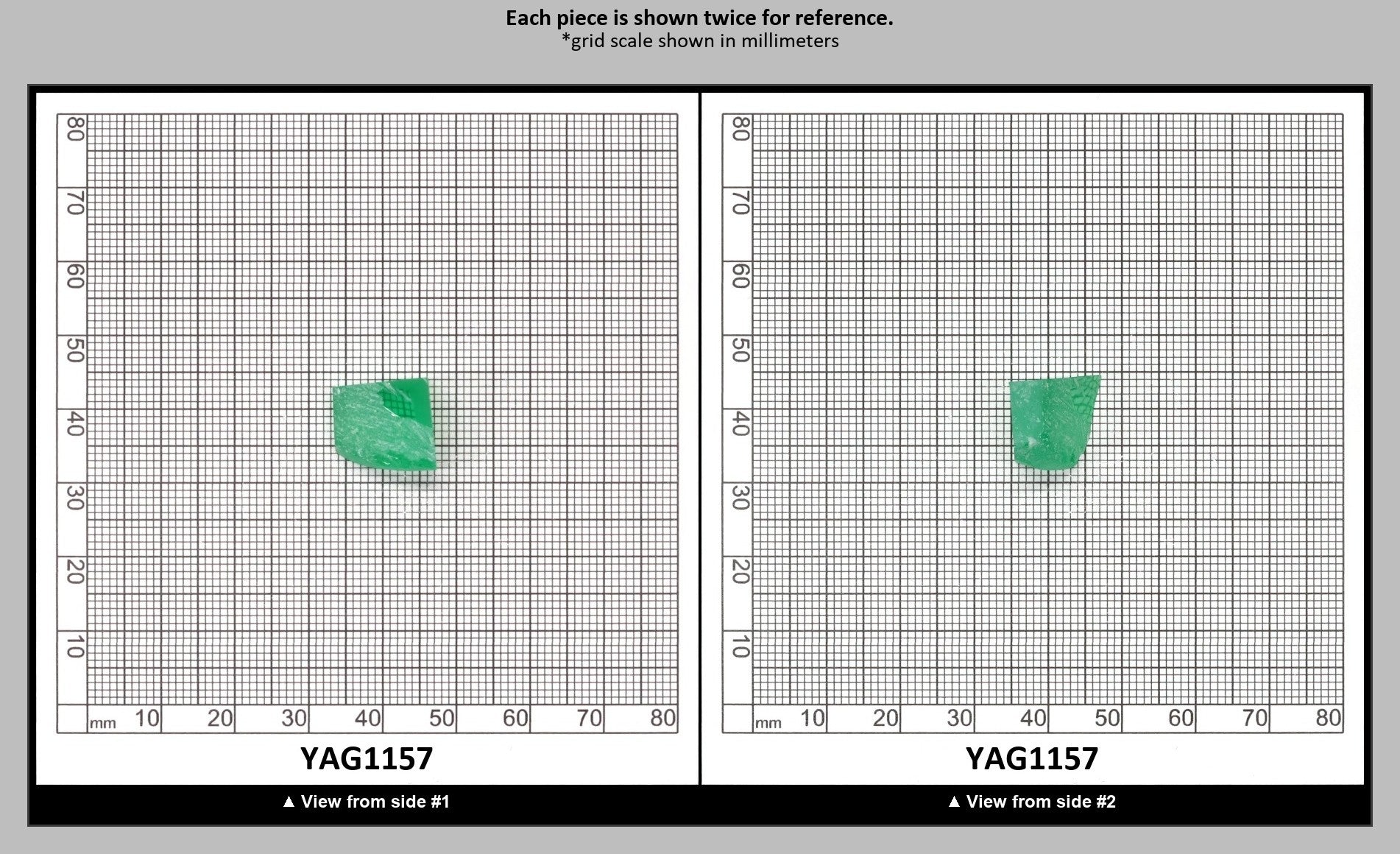 Green (Tsavorite) Garnet V:YAG Faceting Rough for Gem Cutting - Various Sizes : YAG1157