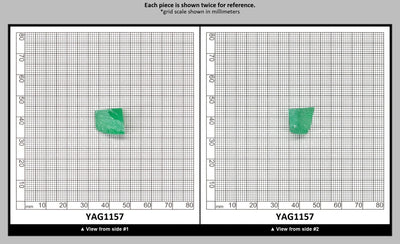 Green (Tsavorite) Garnet V:YAG Faceting Rough for Gem Cutting - Various Sizes : YAG1157