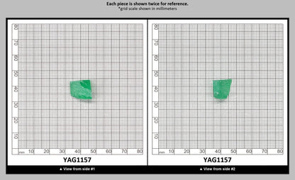 Green (Tsavorite) Garnet V:YAG Faceting Rough for Gem Cutting - Various Sizes : YAG1157