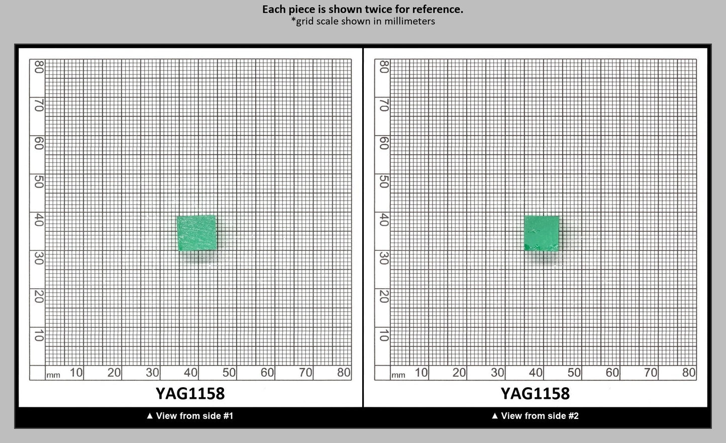 Green (Tsavorite) Garnet V:YAG Faceting Rough for Gem Cutting - Various Sizes : YAG1158