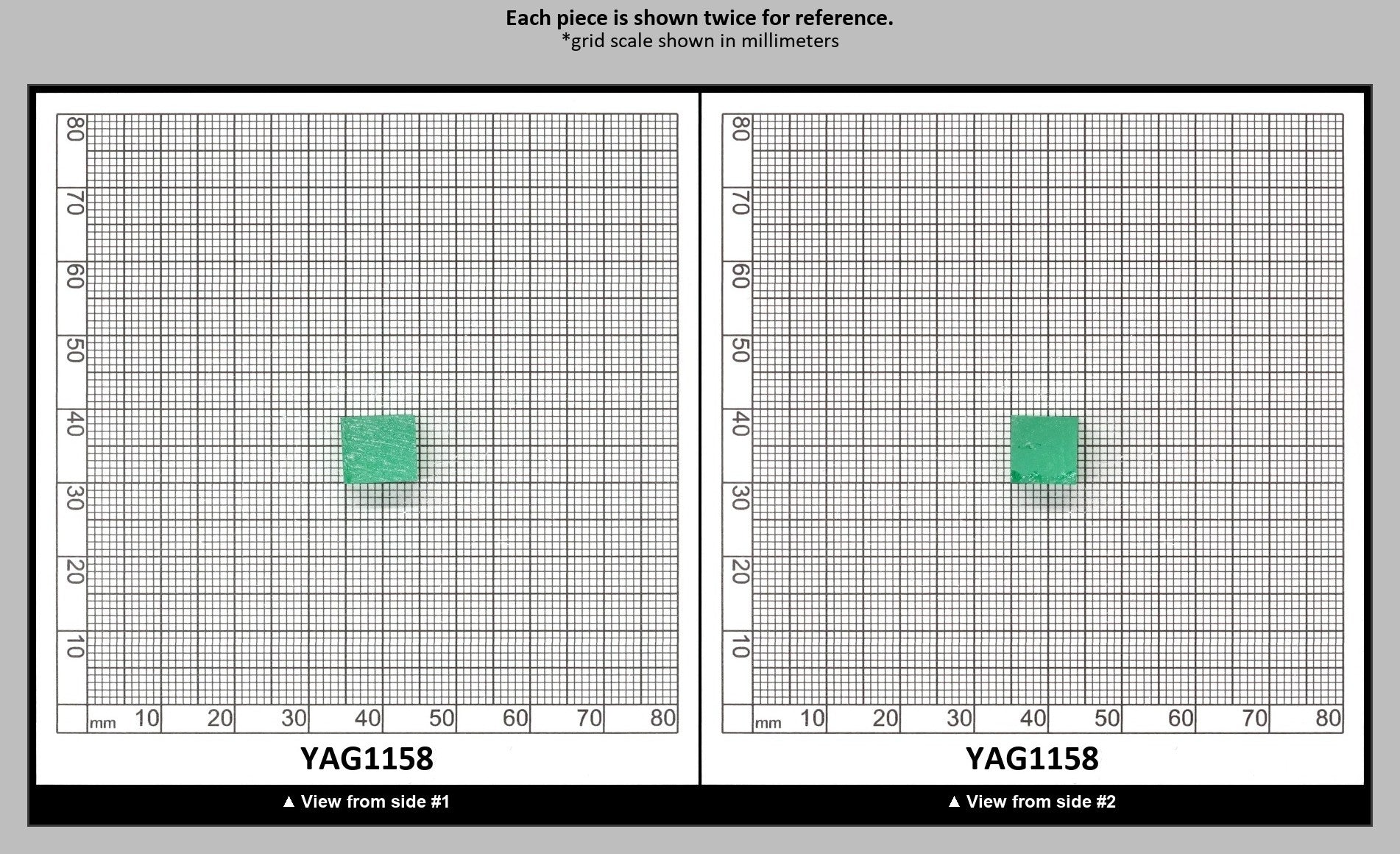 Green (Tsavorite) Garnet V:YAG Faceting Rough for Gem Cutting - Various Sizes : YAG1158
