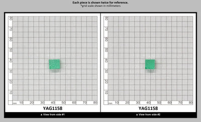 Green (Tsavorite) Garnet V:YAG Faceting Rough for Gem Cutting - Various Sizes : YAG1158