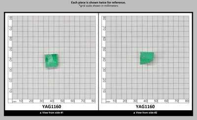 Green (Tsavorite) Garnet V:YAG Faceting Rough for Gem Cutting - Various Sizes : YAG1160