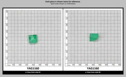 Green (Tsavorite) Garnet V:YAG Faceting Rough for Gem Cutting - Various Sizes : YAG1160