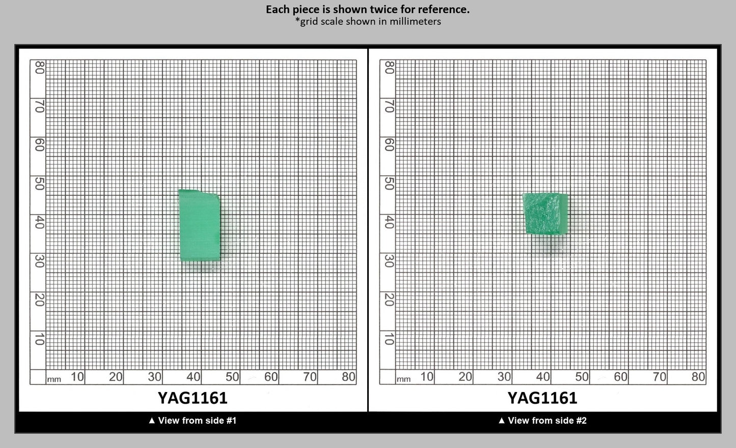 Green (Tsavorite) Garnet V:YAG Faceting Rough for Gem Cutting - Various Sizes : YAG1161
