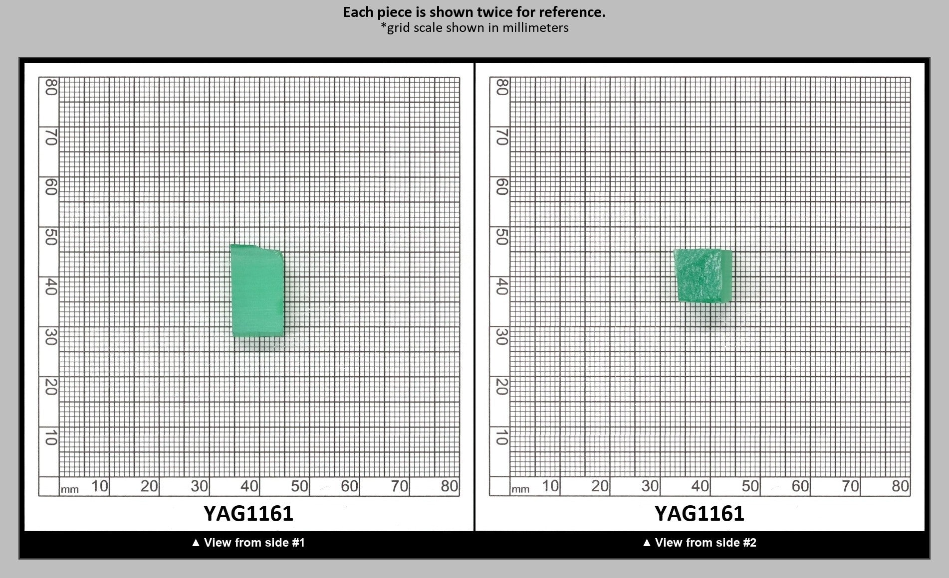 Green (Tsavorite) Garnet V:YAG Faceting Rough for Gem Cutting - Various Sizes : YAG1161