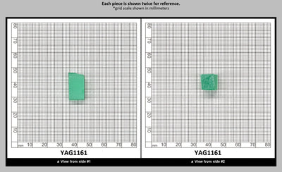 Green (Tsavorite) Garnet V:YAG Faceting Rough for Gem Cutting - Various Sizes : YAG1161