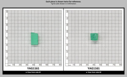 Green (Tsavorite) Garnet V:YAG Faceting Rough for Gem Cutting - Various Sizes : YAG1161