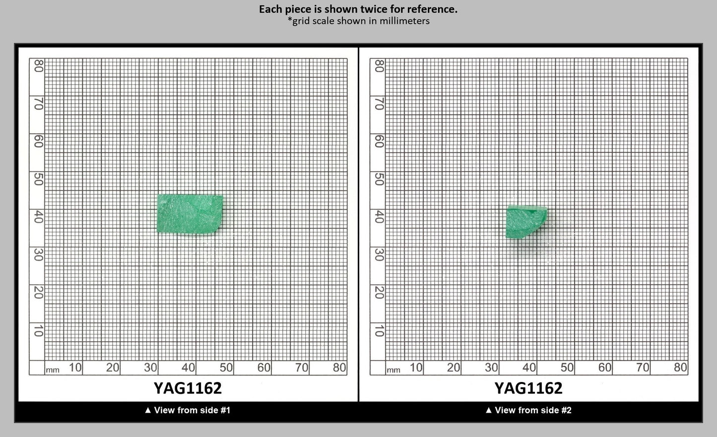 Green (Tsavorite) Garnet V:YAG Faceting Rough for Gem Cutting - Various Sizes : YAG1162