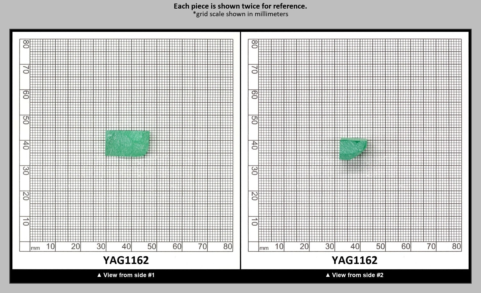 Green (Tsavorite) Garnet V:YAG Faceting Rough for Gem Cutting - Various Sizes : YAG1162