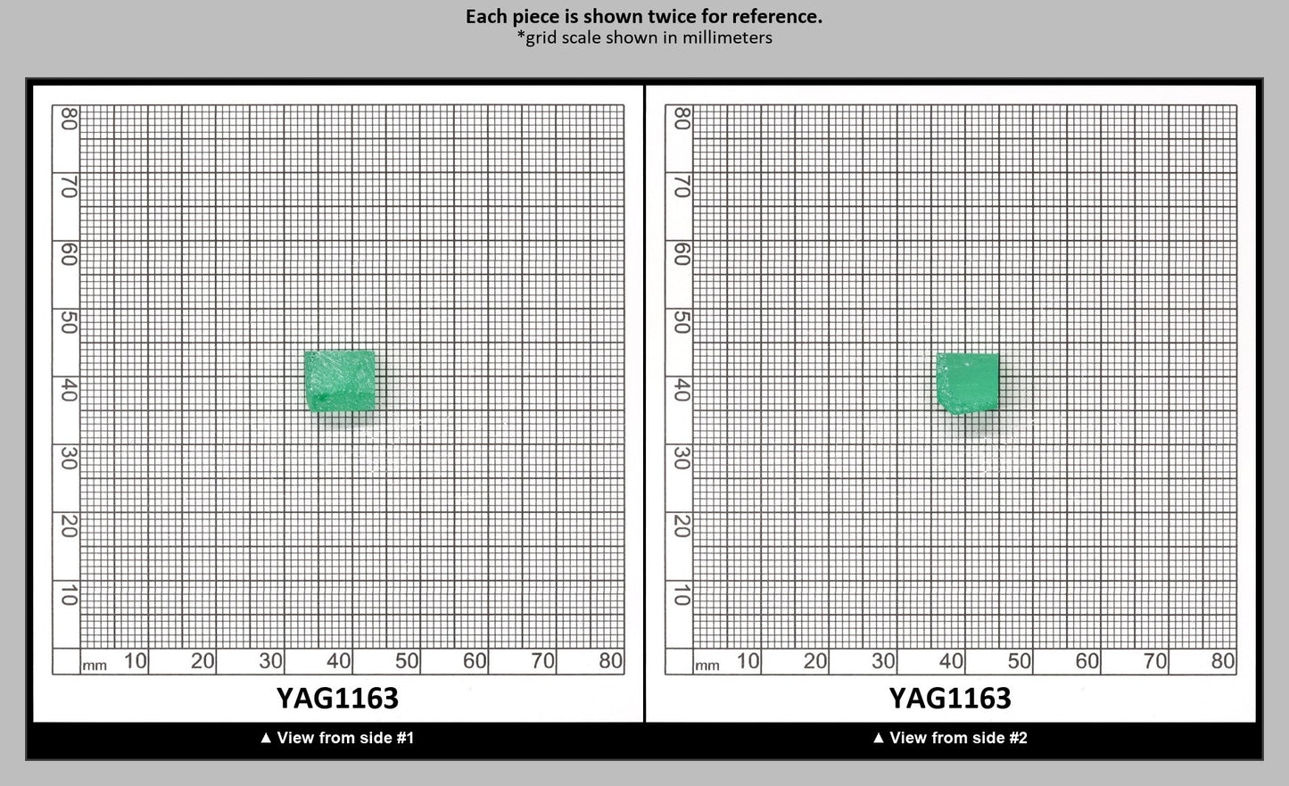 Green (Tsavorite) Garnet V:YAG Faceting Rough for Gem Cutting - Various Sizes : YAG1163