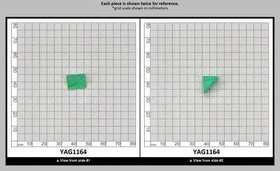 Green (Tsavorite) Garnet V:YAG Faceting Rough for Gem Cutting - Various Sizes : YAG1164