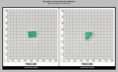Green (Tsavorite) Garnet V:YAG Faceting Rough for Gem Cutting - Various Sizes : YAG1164