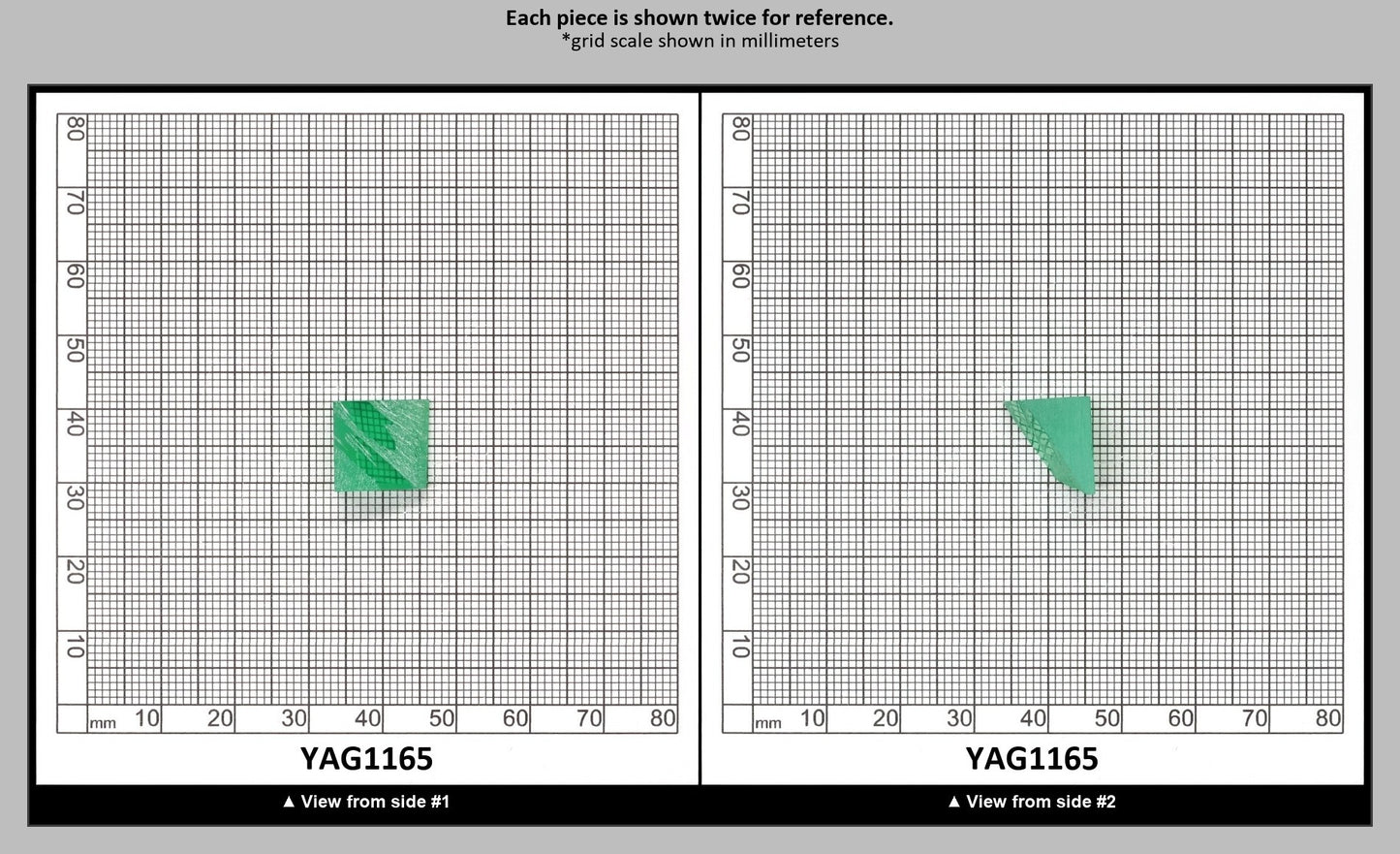 Green (Tsavorite) Garnet V:YAG Faceting Rough for Gem Cutting - Various Sizes : YAG1165