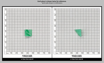Green (Tsavorite) Garnet V:YAG Faceting Rough for Gem Cutting - Various Sizes : YAG1165