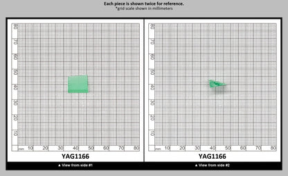 Green (Tsavorite) Garnet V:YAG Faceting Rough for Gem Cutting - Various Sizes : YAG1166
