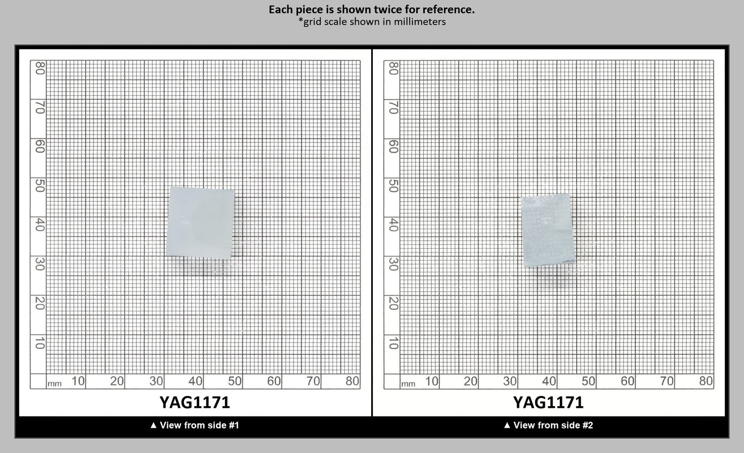 Ice Blue Polycrystalline (Ceramic) YAG - Faceting Rough : YAG1171