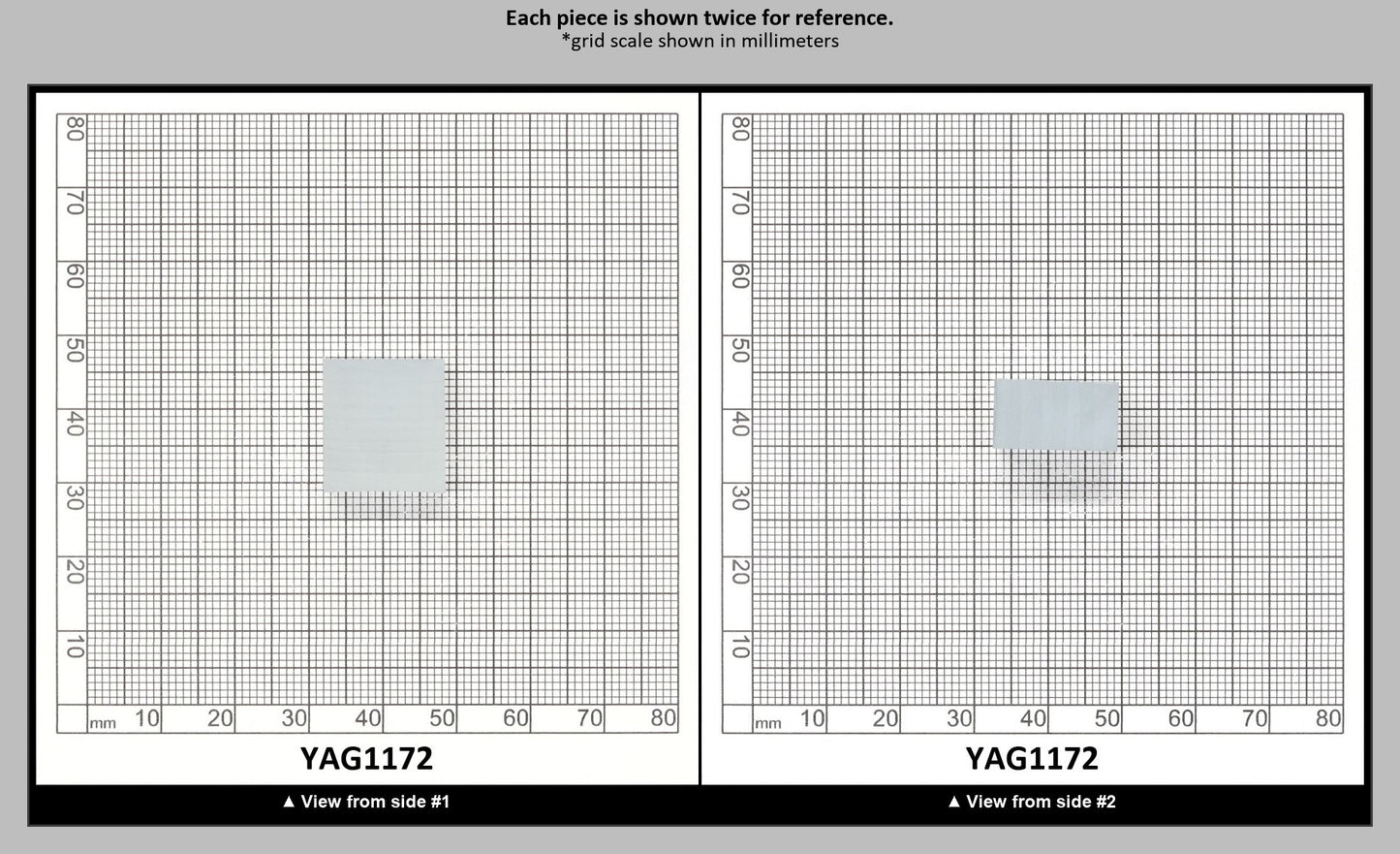 Ice Blue Polycrystalline (Ceramic) YAG - Faceting Rough : YAG1172
