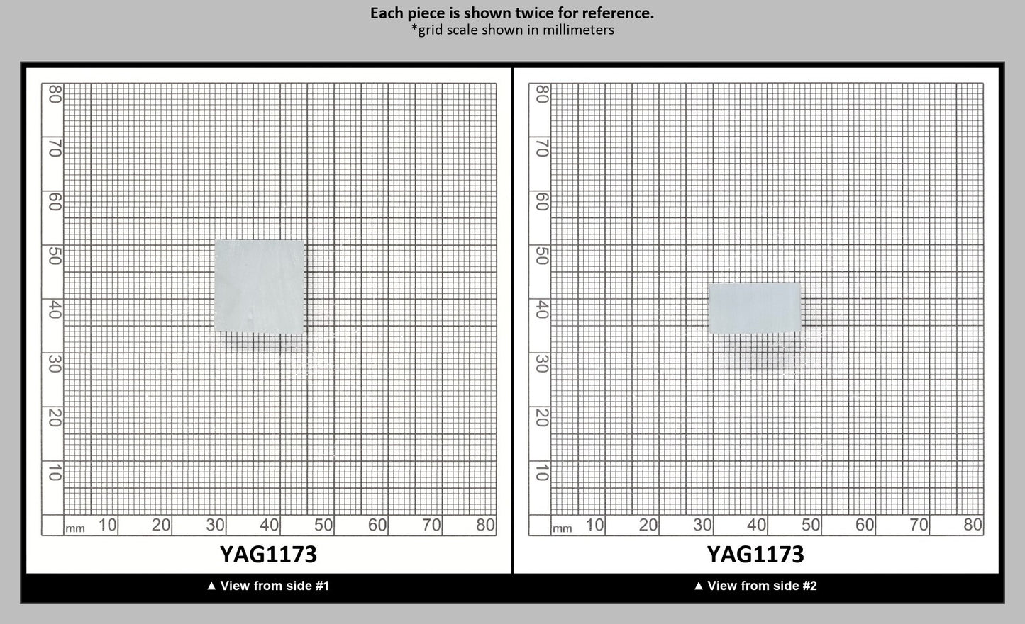 Ice Blue Polycrystalline (Ceramic) YAG - Faceting Rough : YAG1173
