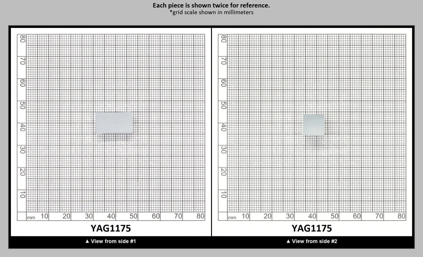 Ice Blue Polycrystalline (Ceramic) YAG - Faceting Rough : YAG1175