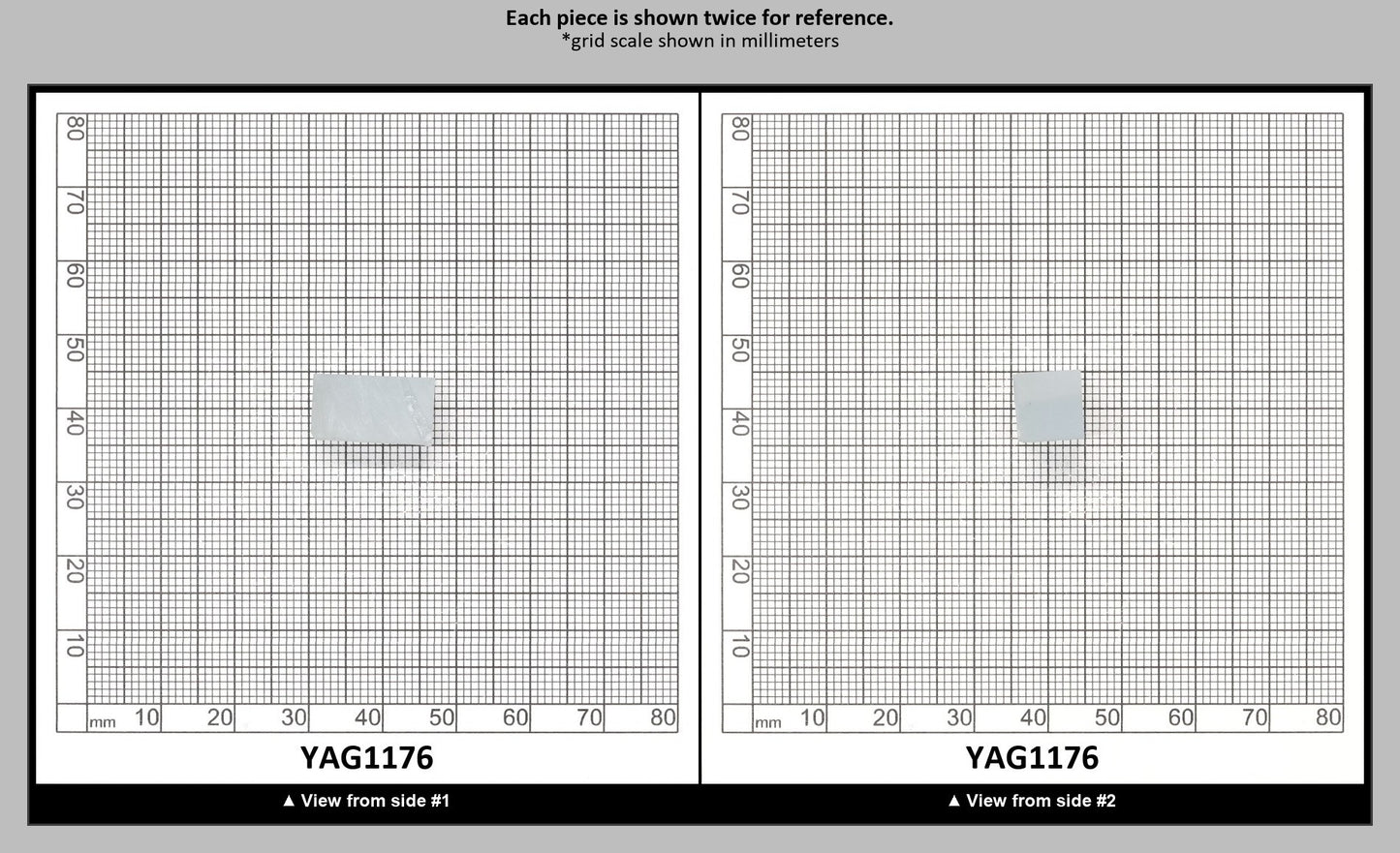 Ice Blue Polycrystalline (Ceramic) YAG - Faceting Rough : YAG1176