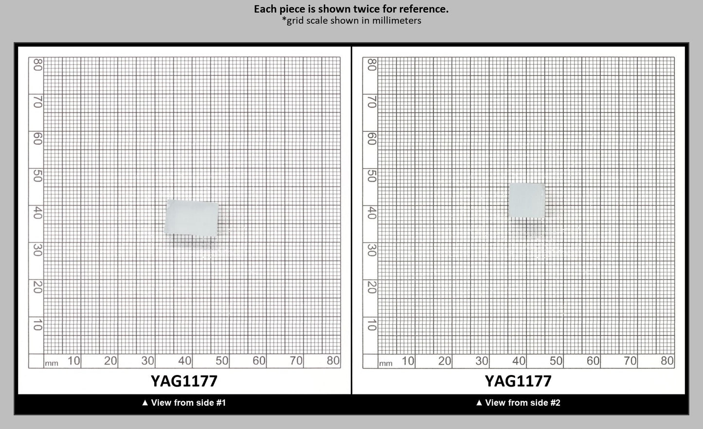 Ice Blue Polycrystalline (Ceramic) YAG - Faceting Rough : YAG1177