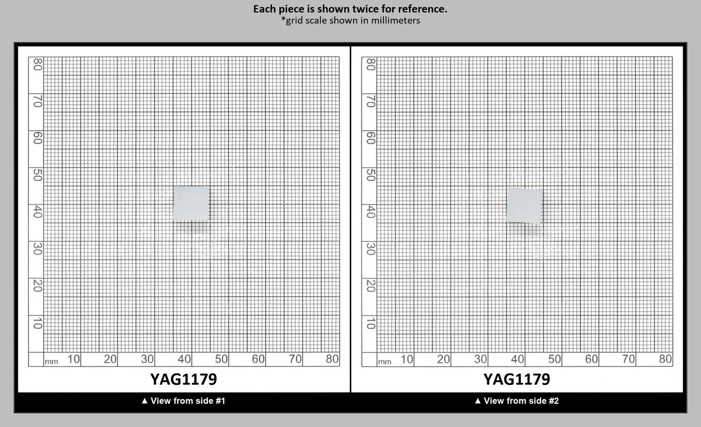 Ice Blue Polycrystalline (Ceramic) YAG - Faceting Rough : YAG1179