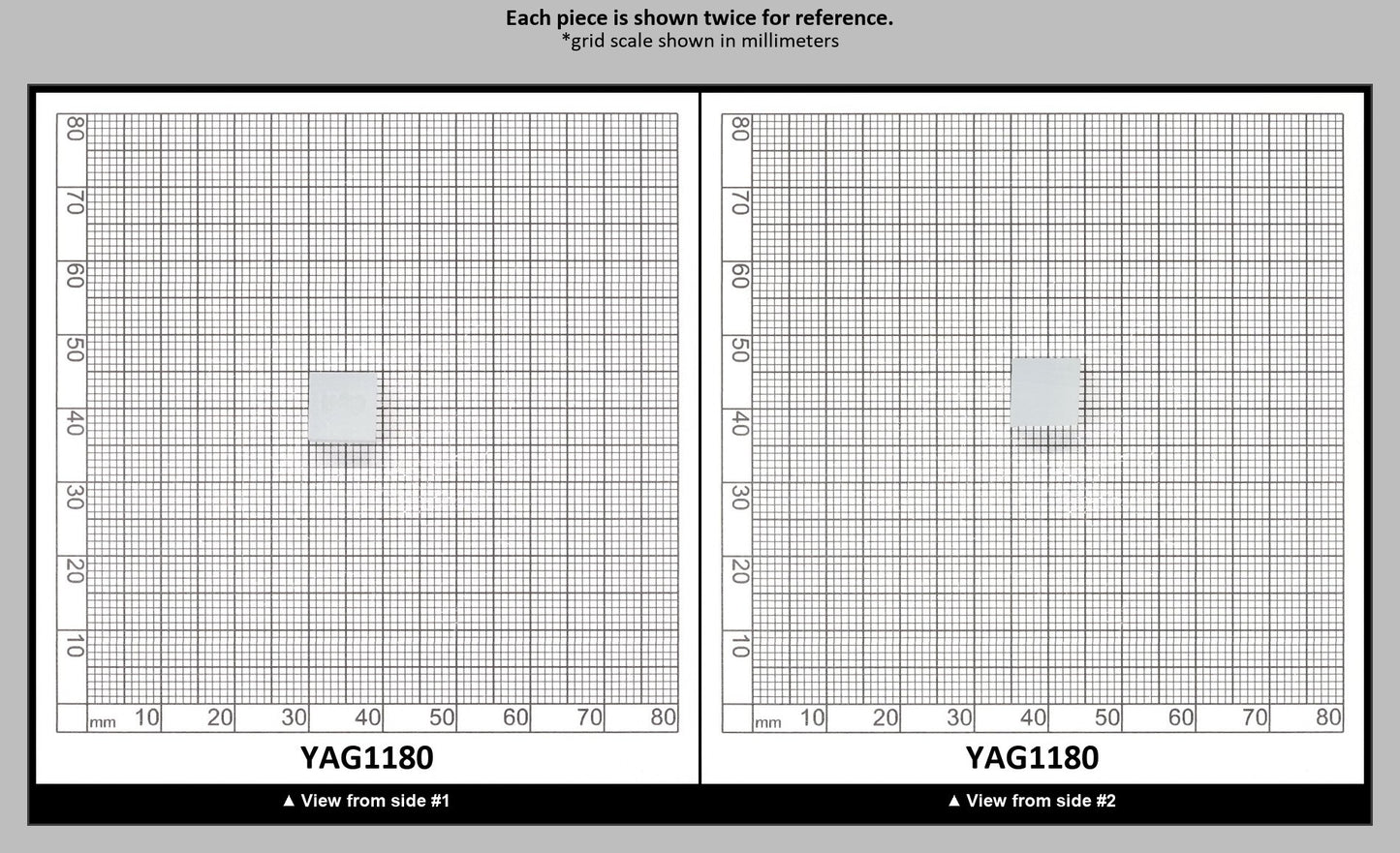 Ice Blue Polycrystalline (Ceramic) YAG - Faceting Rough : YAG1180