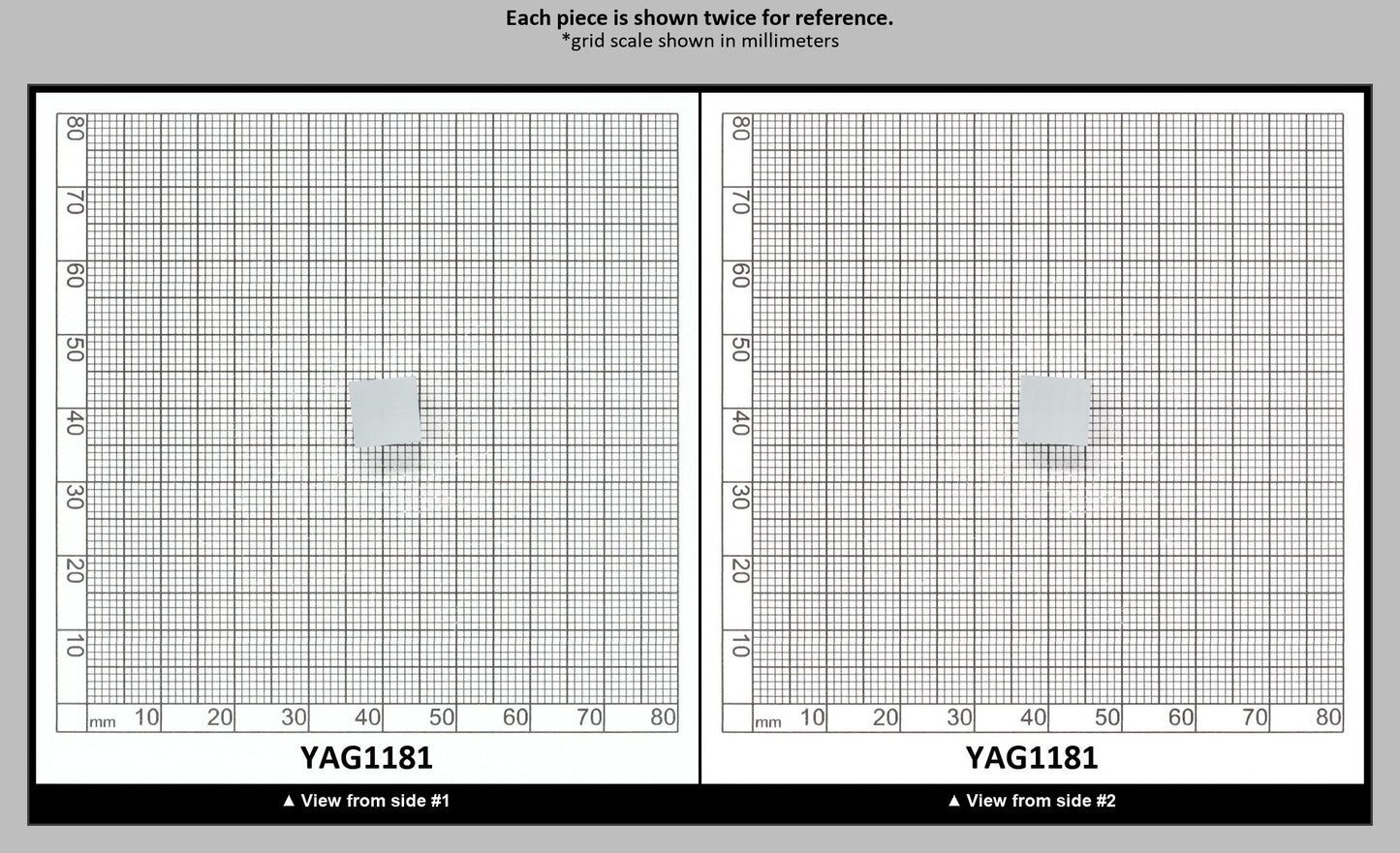 Ice Blue Polycrystalline (Ceramic) YAG - Faceting Rough : YAG1181